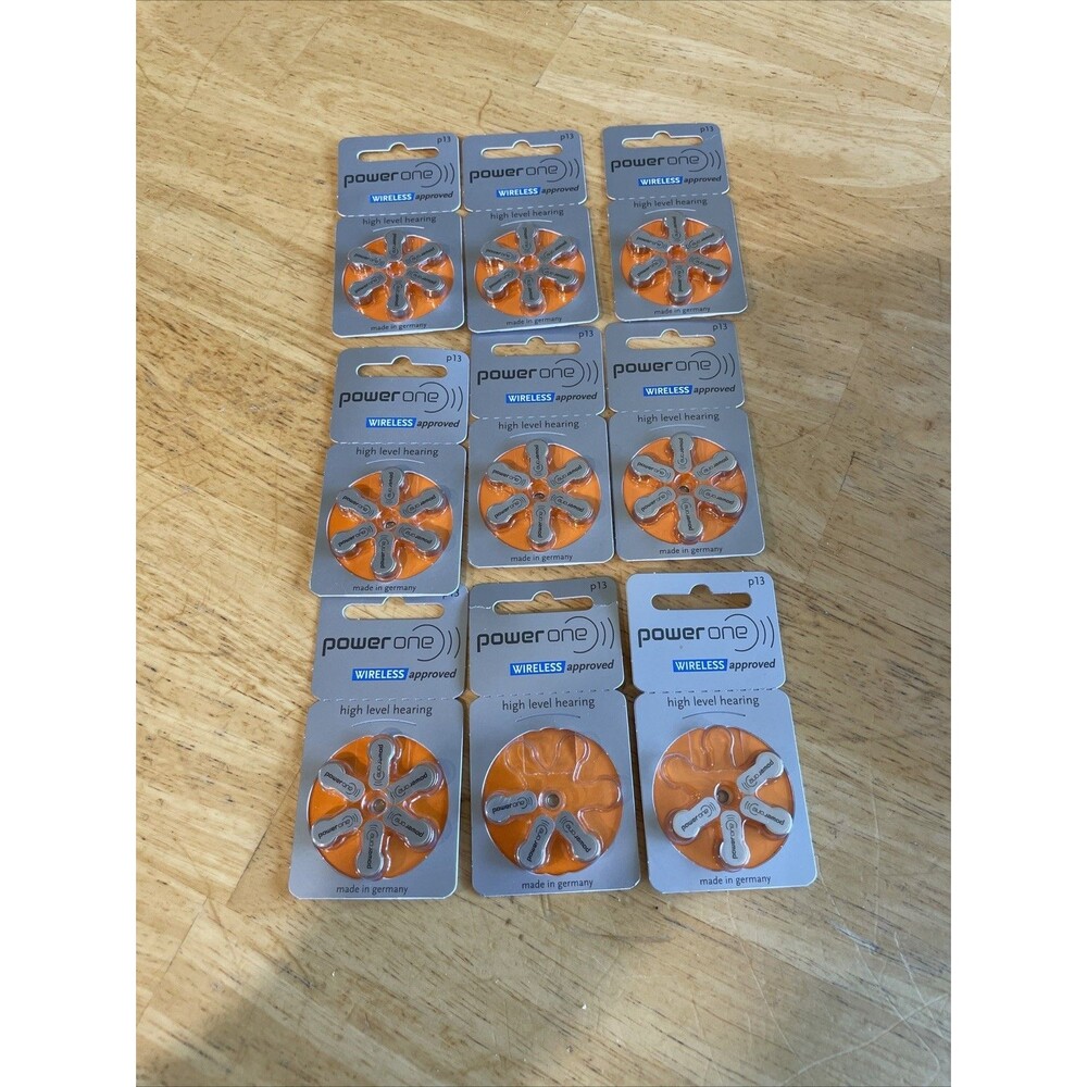 Power One Size 13 - MERCURY FREE - P13 Hearing Aid Batteries (48 Pack)